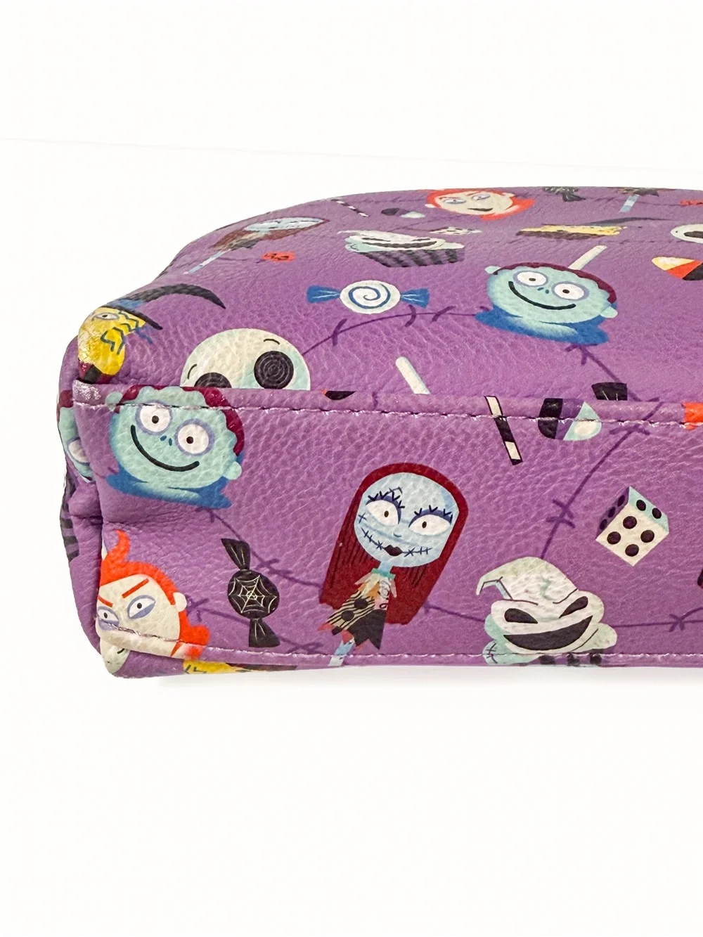 Disney Loungefly Nightmare Before Christmas Purple Character Makeup Bag